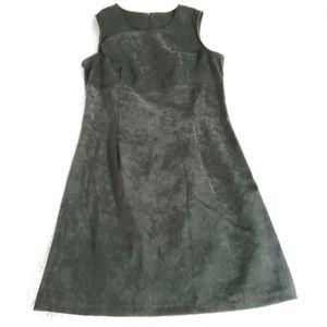 Sleeveless Faux Suede Dress